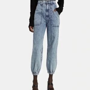 Mother The Wrapper Patch Springy Ankle Jean